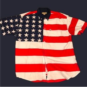Men’s XL Patriotic American Flag Shirt